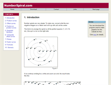Tablet Screenshot of numberspiral.com